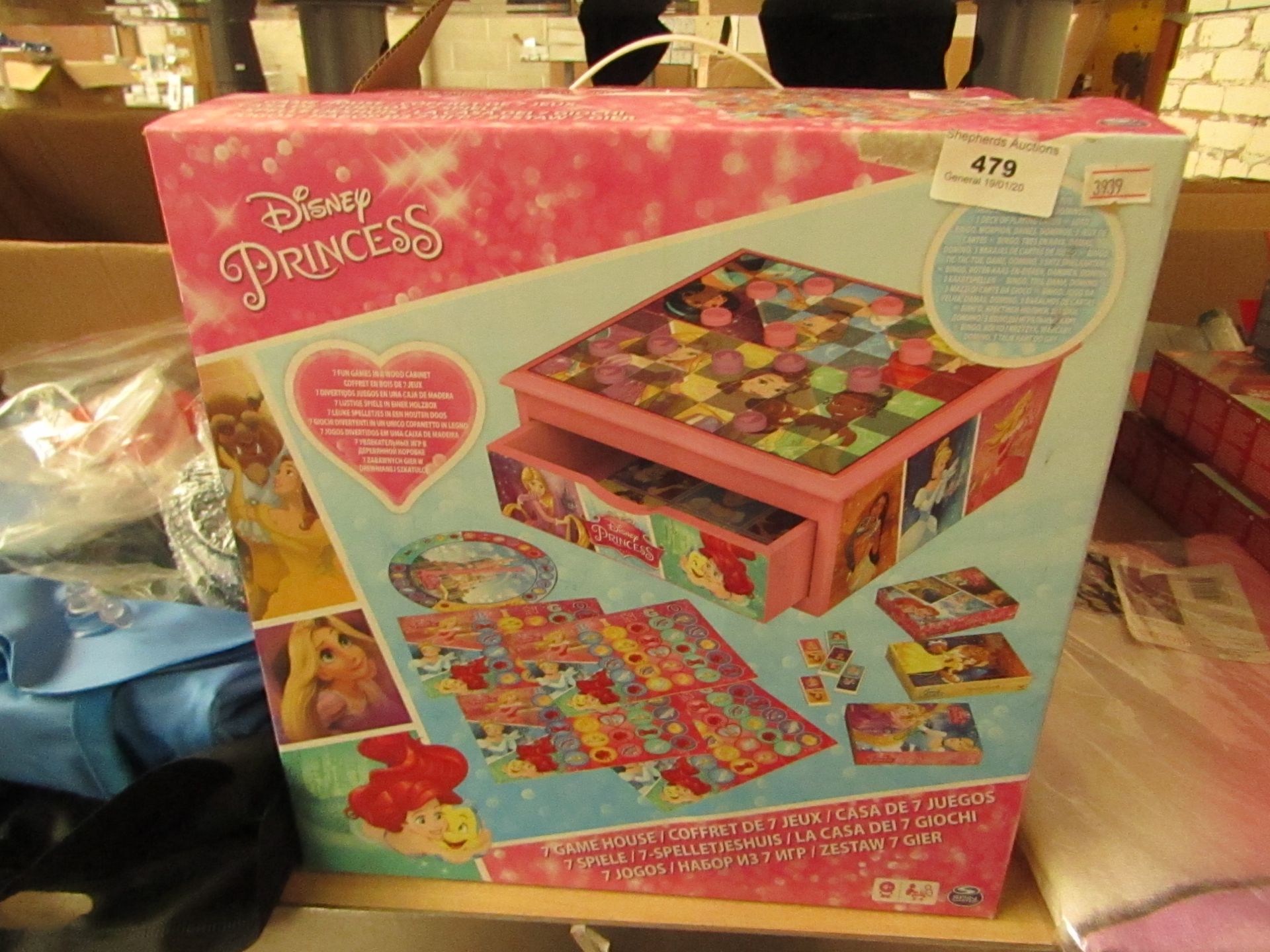 Disney Princess 7 Game House with accessories. New & Boxed - Image 2 of 2