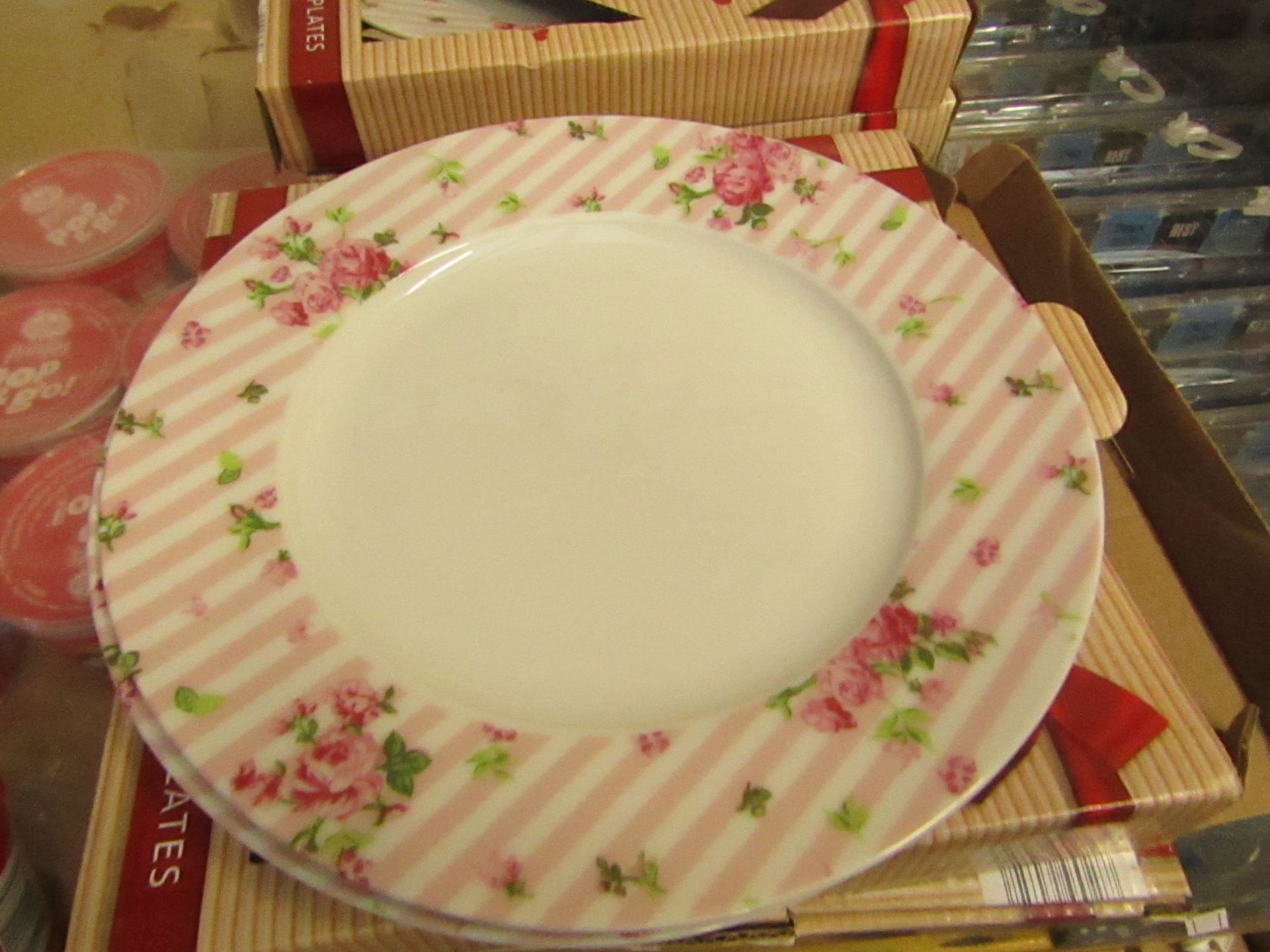 13 x Flowery Side Plates. New & Boxed