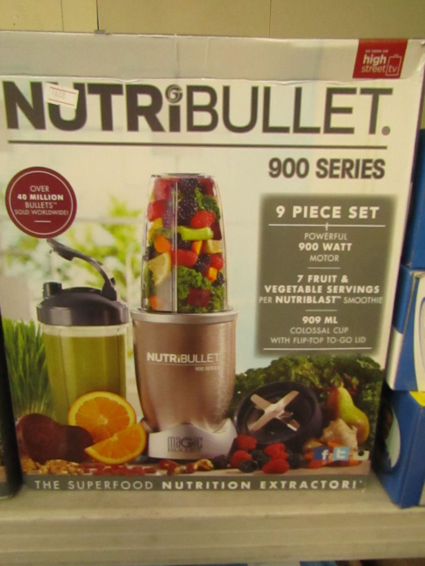 | 1x | Nutri Bullet 900 Series | unchecked, boxed and unchecked for accessories | no online re-