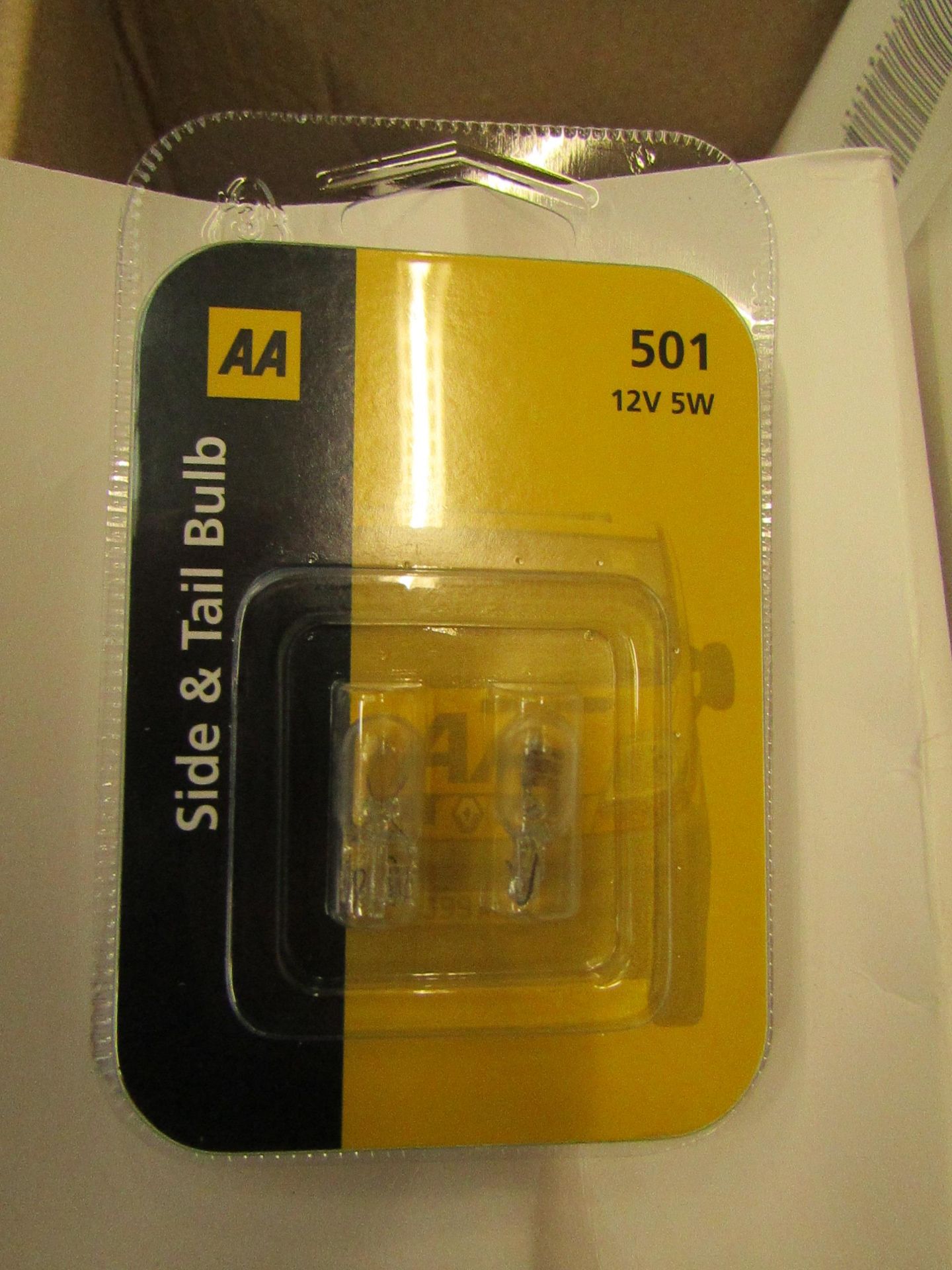 Approx 10Packs of 2 AA Side & Tail Bulbs. 501, 12v 5w. Packaged - Image 2 of 2