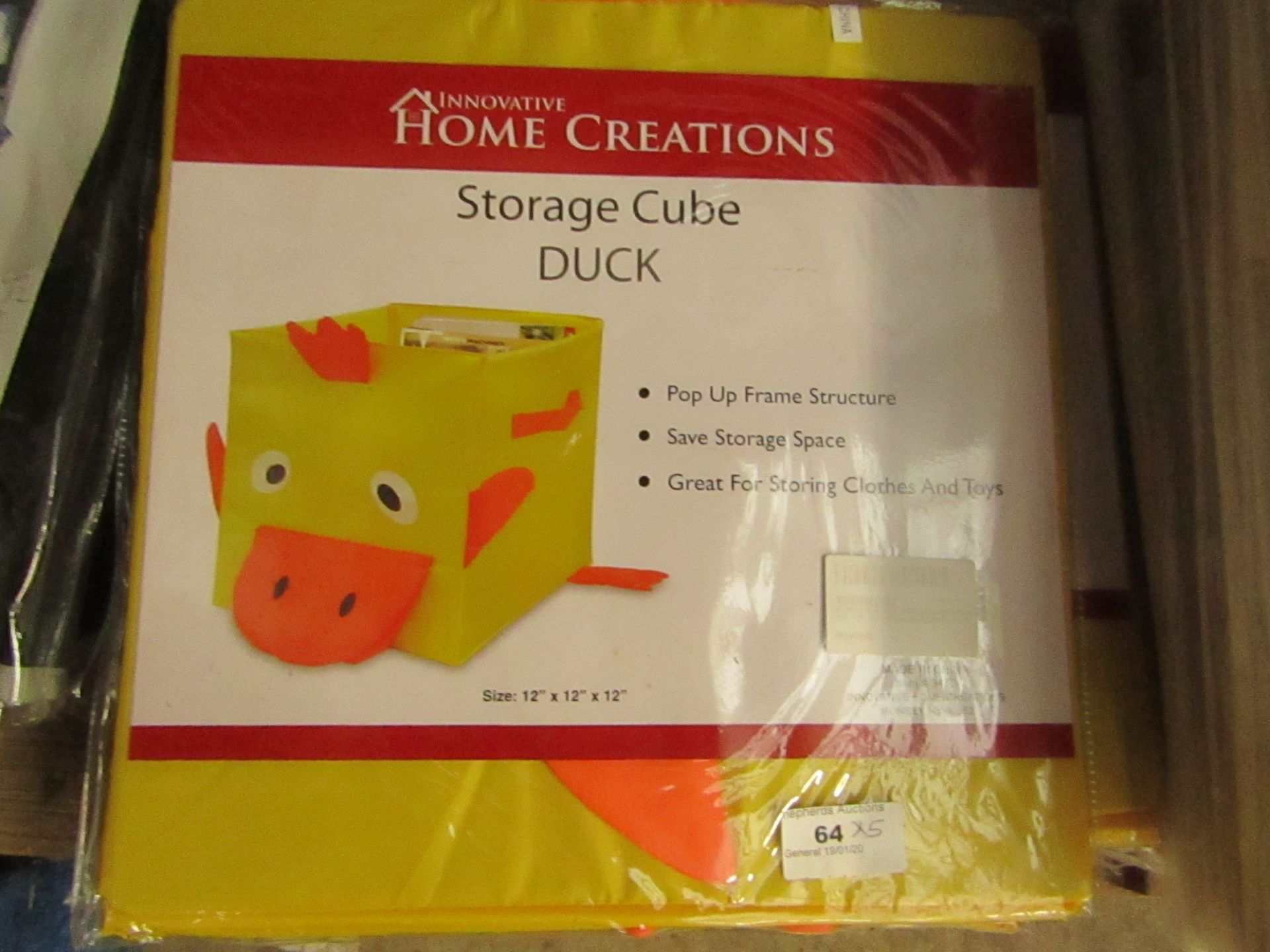 5 x Duck Storage Cubes. New & Packaged. RRP£2.99 Each - Image 2 of 2