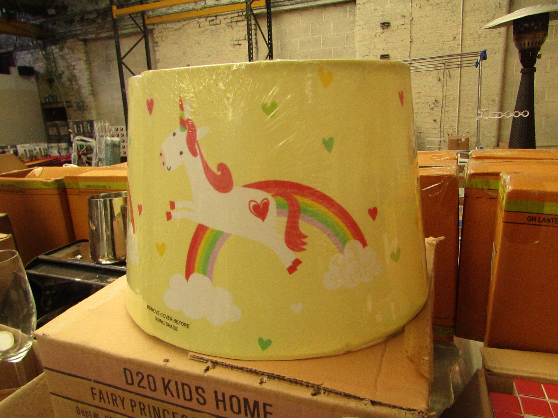 Unicorn Princess Light/Lamp Shade. New & Boxed