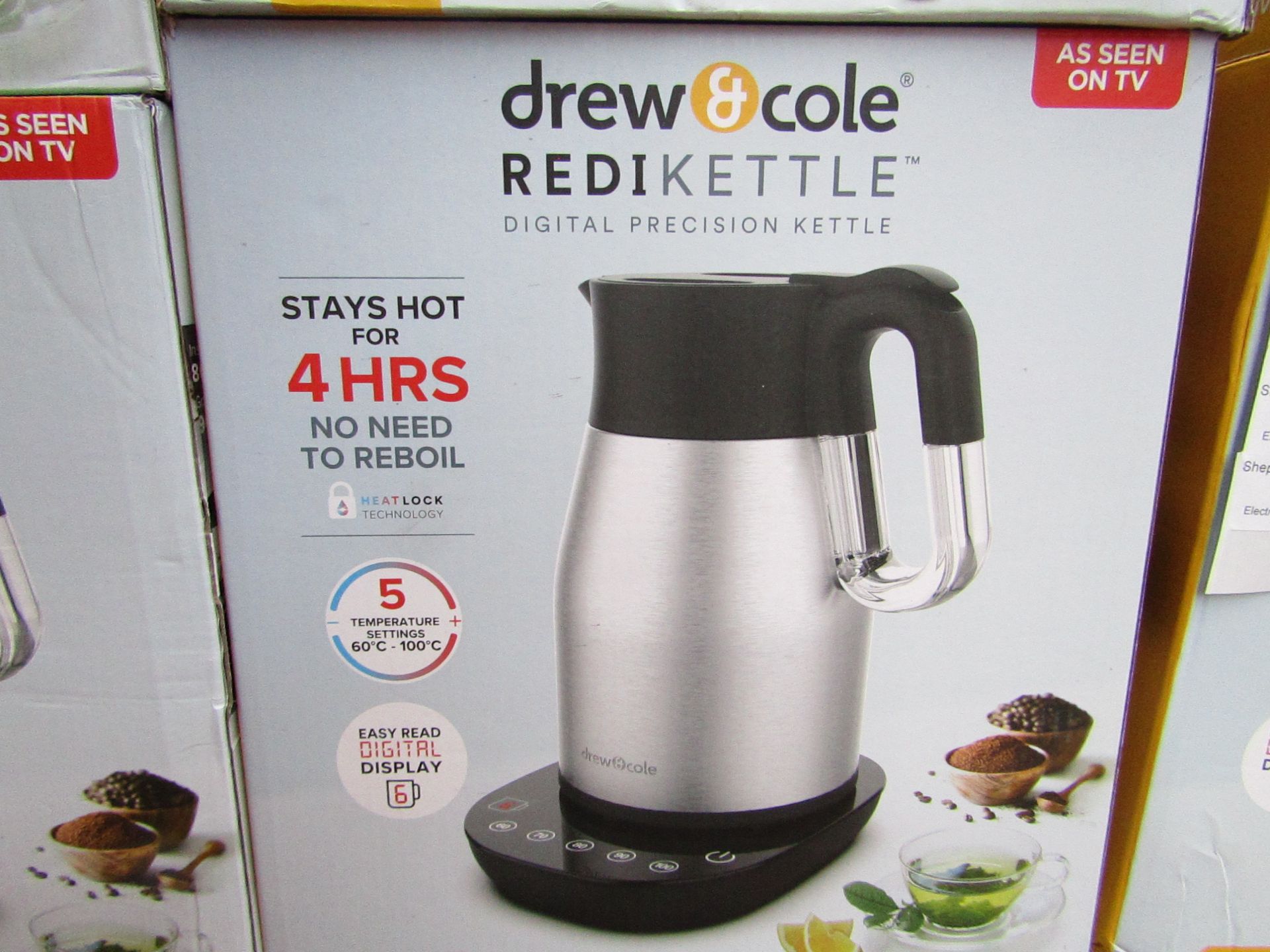 | 1x | drew and cole redikettle 1.7L chrome | unchecked and boxed | no online re-sale | Sku
