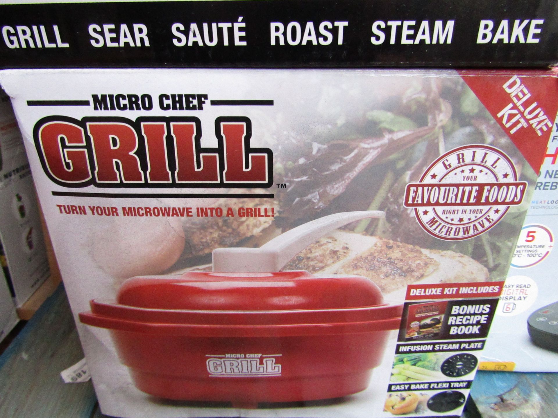 | 1x | micro chef grill | unchecked and boxed | no online re-sale | Sku C5060368012140 | RRP £39.