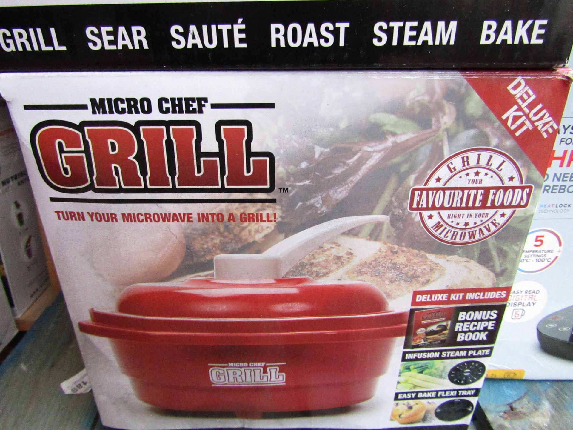 | 1x | micro chef grill | unchecked and boxed | no online re-sale | Sku C5060368012140 | RRP £39.