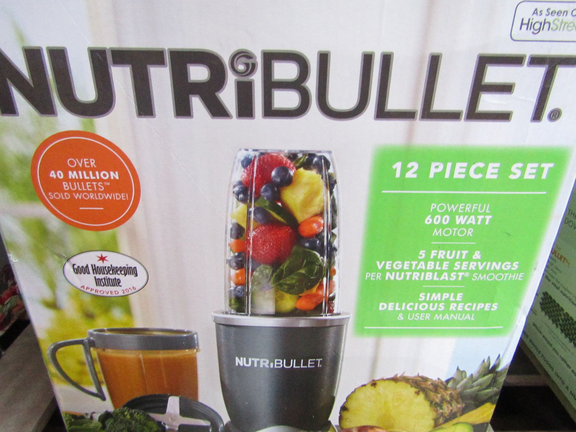 | 1x | nutribullet 600 series | unchecked and boxed | no online re-sale | Sku C5060187923320 |