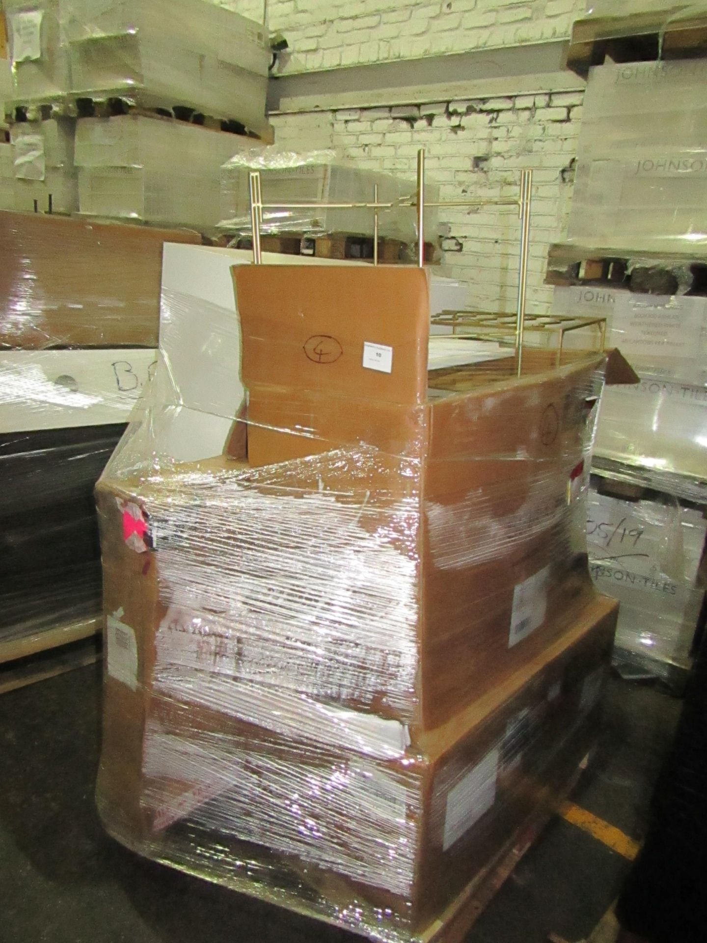 | 1x | PALLET OF SWOON B.E.R AND AWAITING PARTS FURNITURE ITEMS WHICH COULD INCLUDE ANYTHING FROM