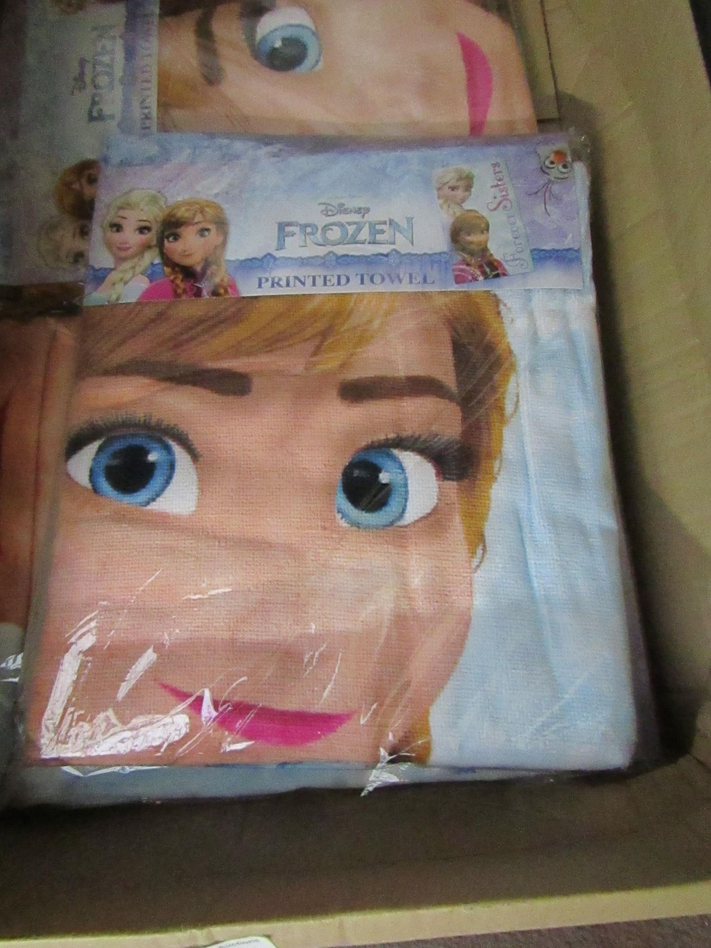 Frozen Printed Towel. New & Packaged