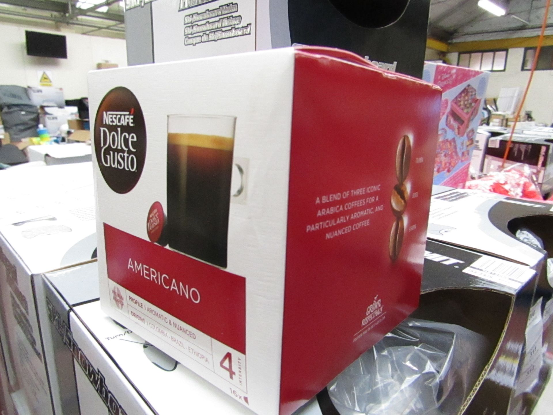 Box of 3x 160g Nescafé Dolce Gusto ground coffee, new and boxed. BB 30/09/19
