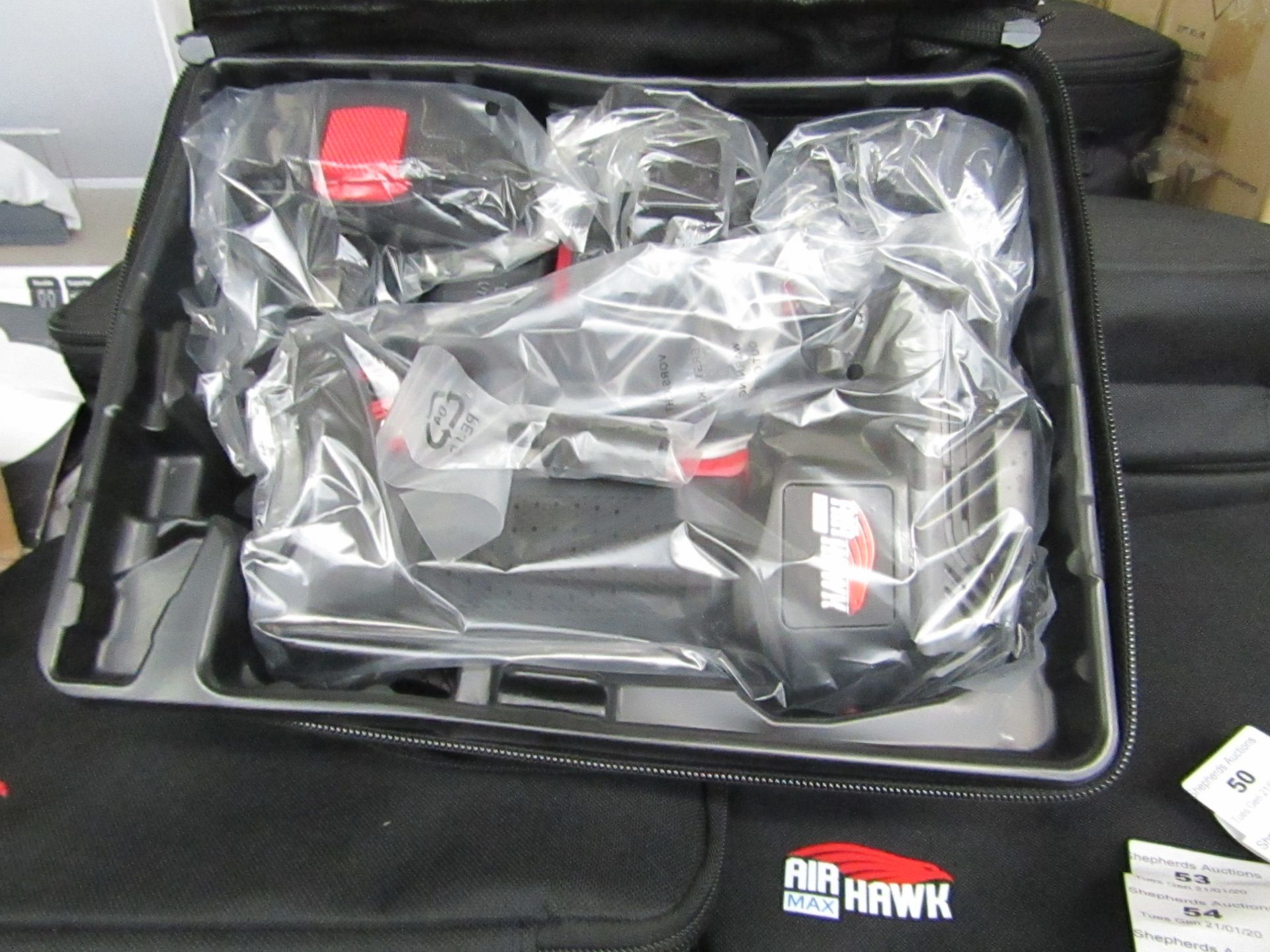 | 1x | AIR HAWK PRO CORDLESS HANDHELD COMPRESSOR | TESTED WORKING & BOXED | NO ONLINE RE-SALE |