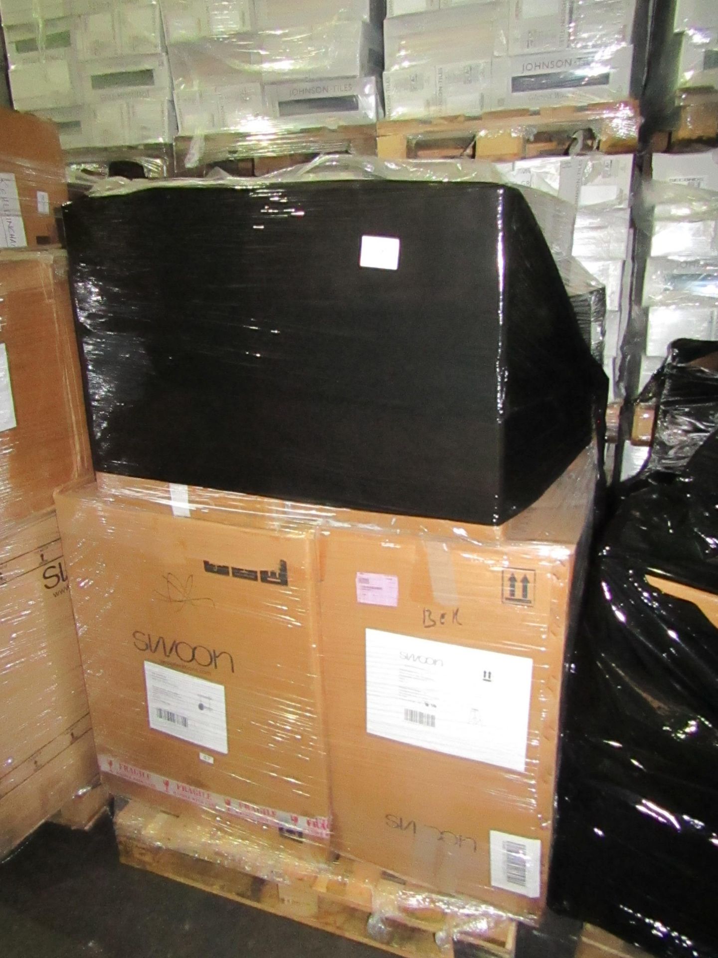 | 1x | PALLET OF SWOON B.E.R AND AWAITING PARTS FURNITURE ITEMS WHICH COULD INCLUDE ANYTHING FROM