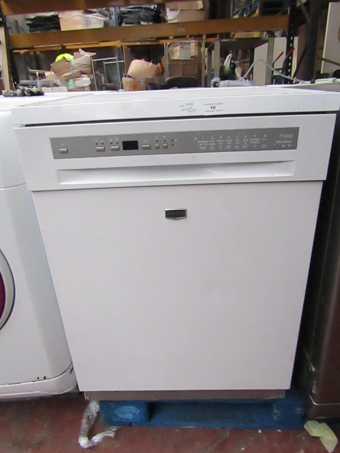 Maytag - Dishwasher in White | MDW0713AGW, Jet Clean, 6 Litre Water Consumption - No Plug, Cannot be