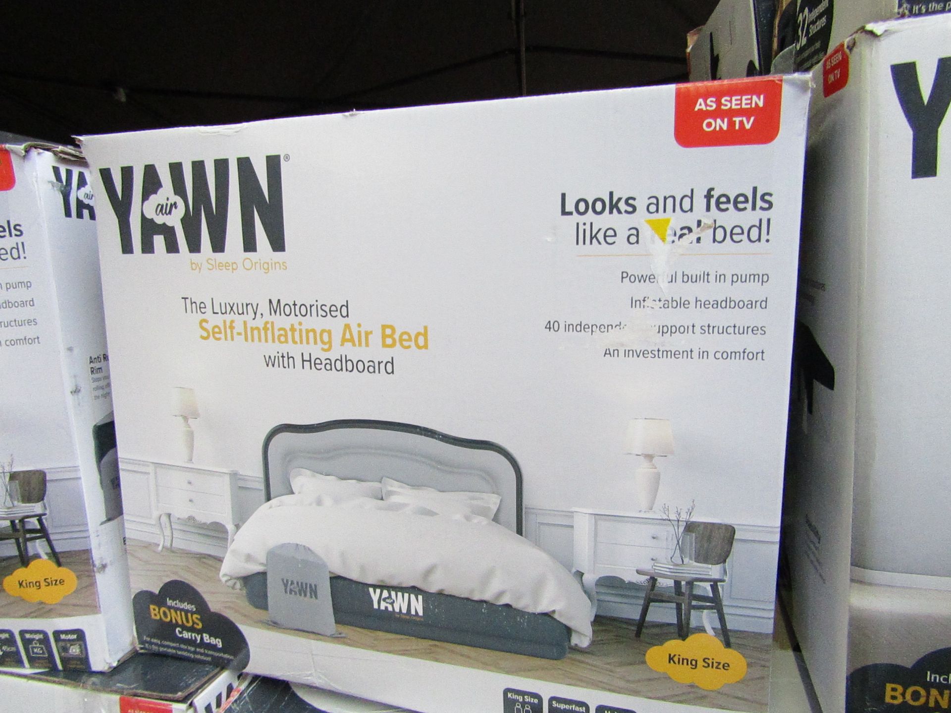 | 1x | YAWN AIRBED/KINGSIZE | UNCHECKED & BOXED | NO ONLINE RE-SALE | SKU C5060541511538 | RRP £69.