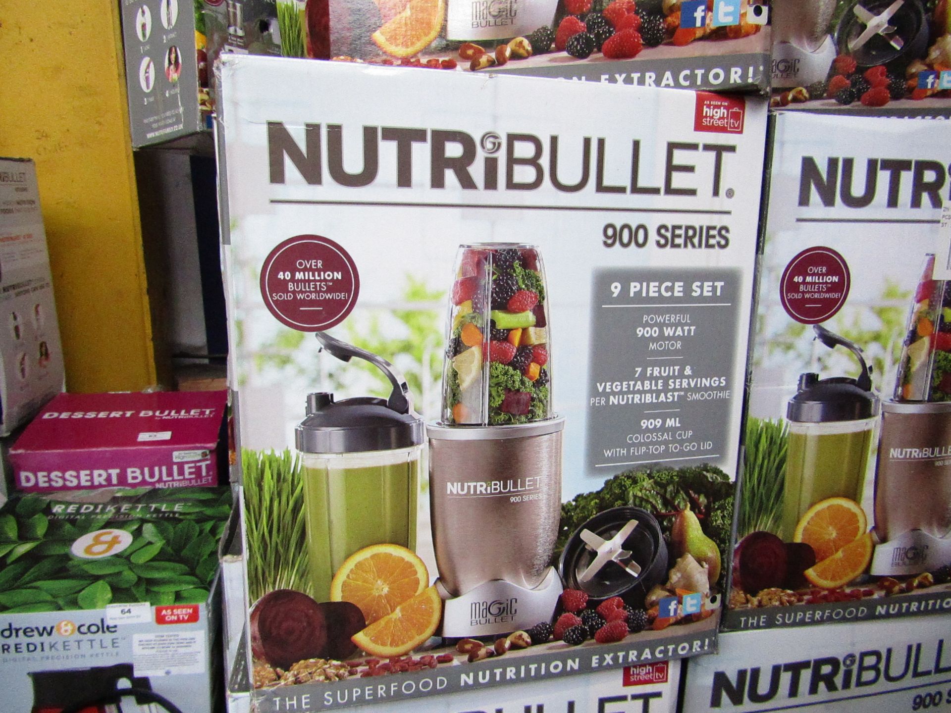 | 1X | NUTRIBULLET 900 SERIES | UNCHECKED AND BOXED | NO ONLINE RE-SALE | SKU C5060191467353 |