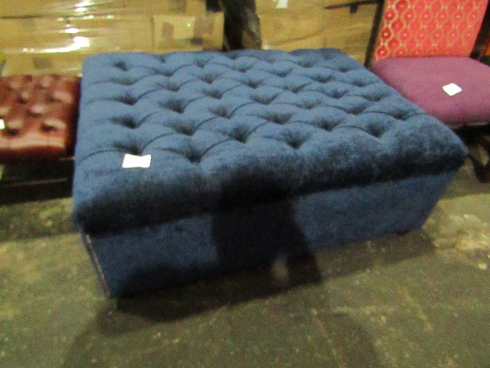 Large Fabric foot stool, Ex display.