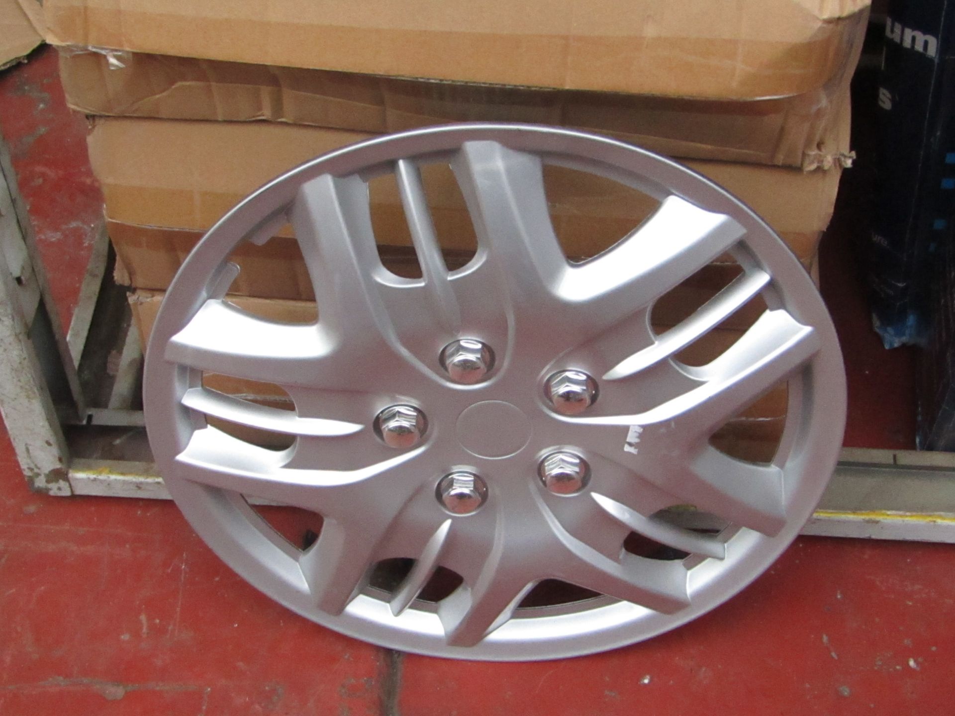 Streetwize 15" wheel trims, unchecked and boxed.