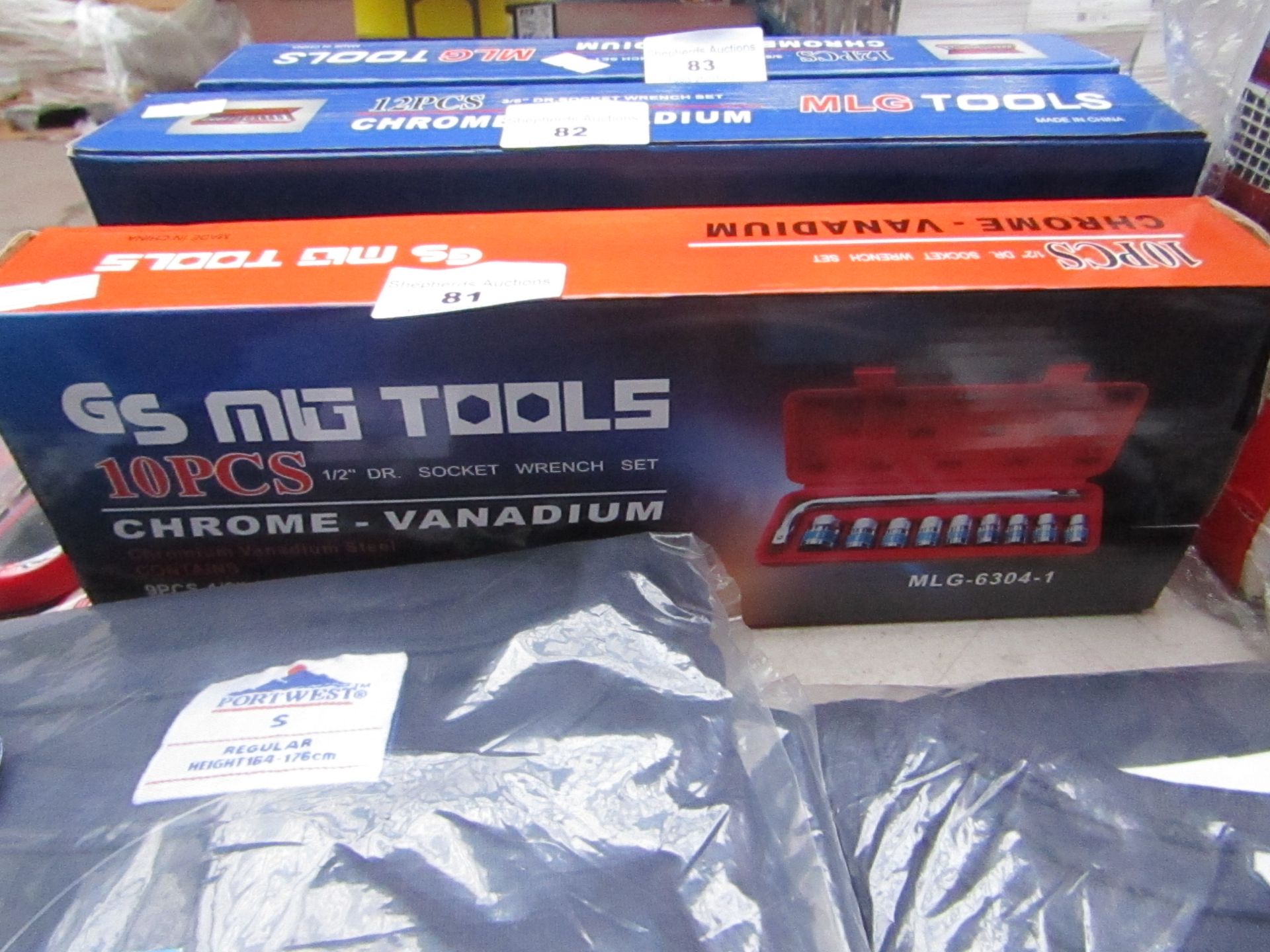 GS MLG Tools 10 piece socket wrench set, new and boxed.