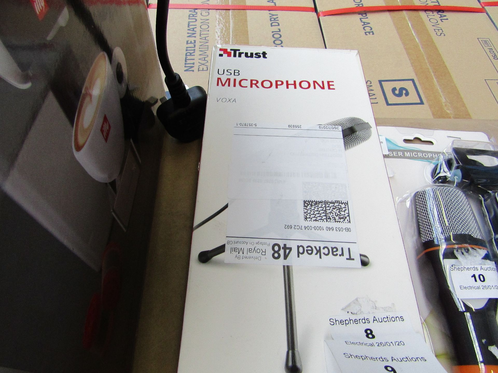 Trust USB microphone, untested and boxed.