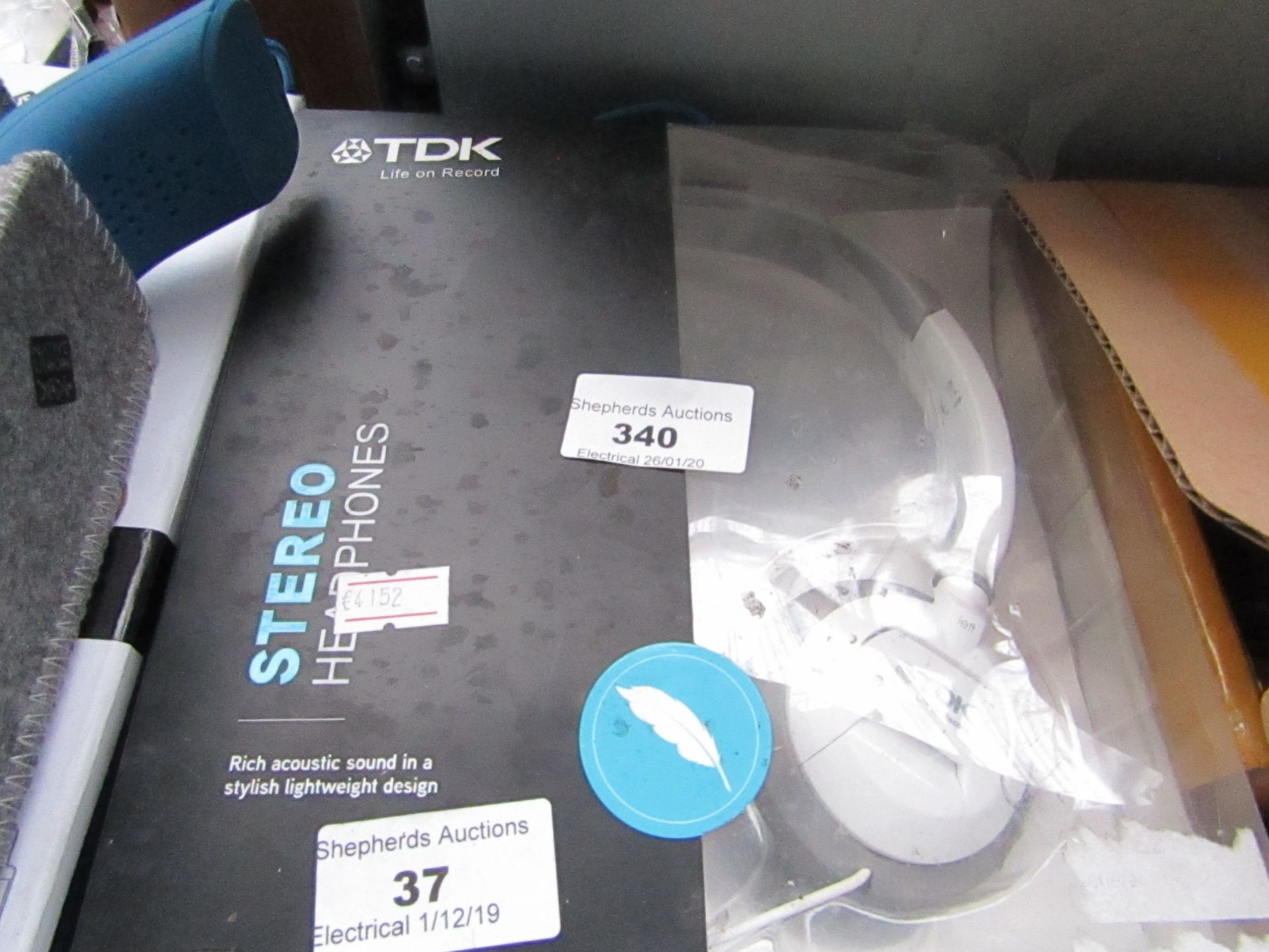 TDK - Stereo Headphones - ST100 - Untested and packaged.