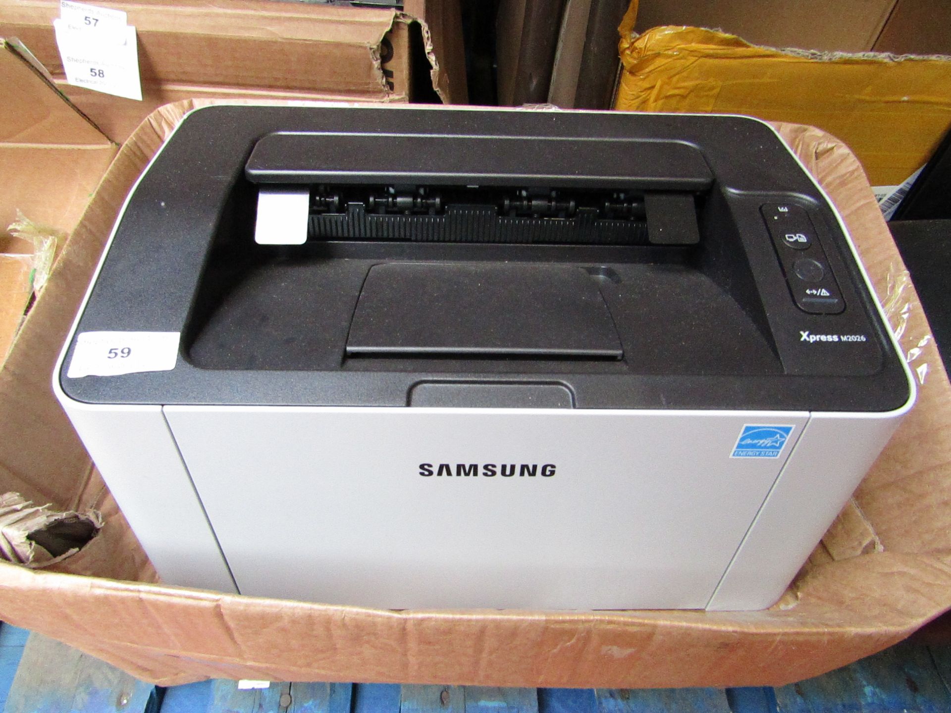 SAMSUNG - Xpress M2026 - Untested and boxed.