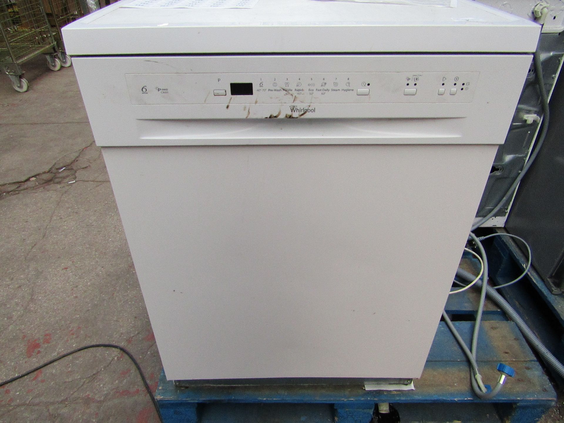 Whirlpool - 6TH Sense Power clean - Dishwasher - untested due to no plug.