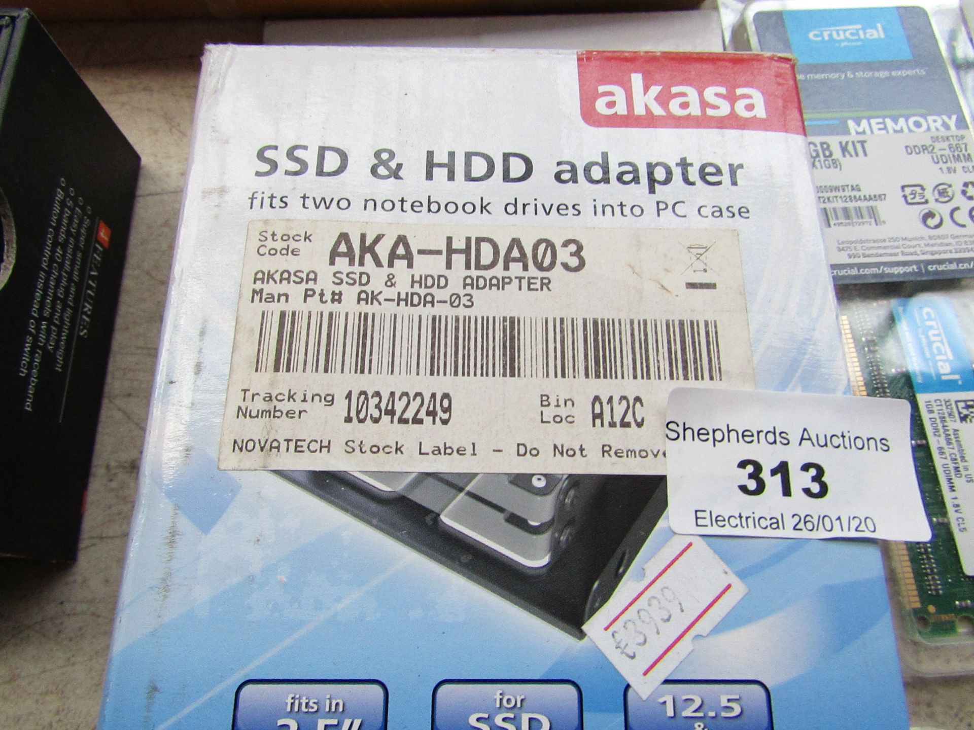 Akasa - SSD & HDD Adapter - Unchecked and boxed.