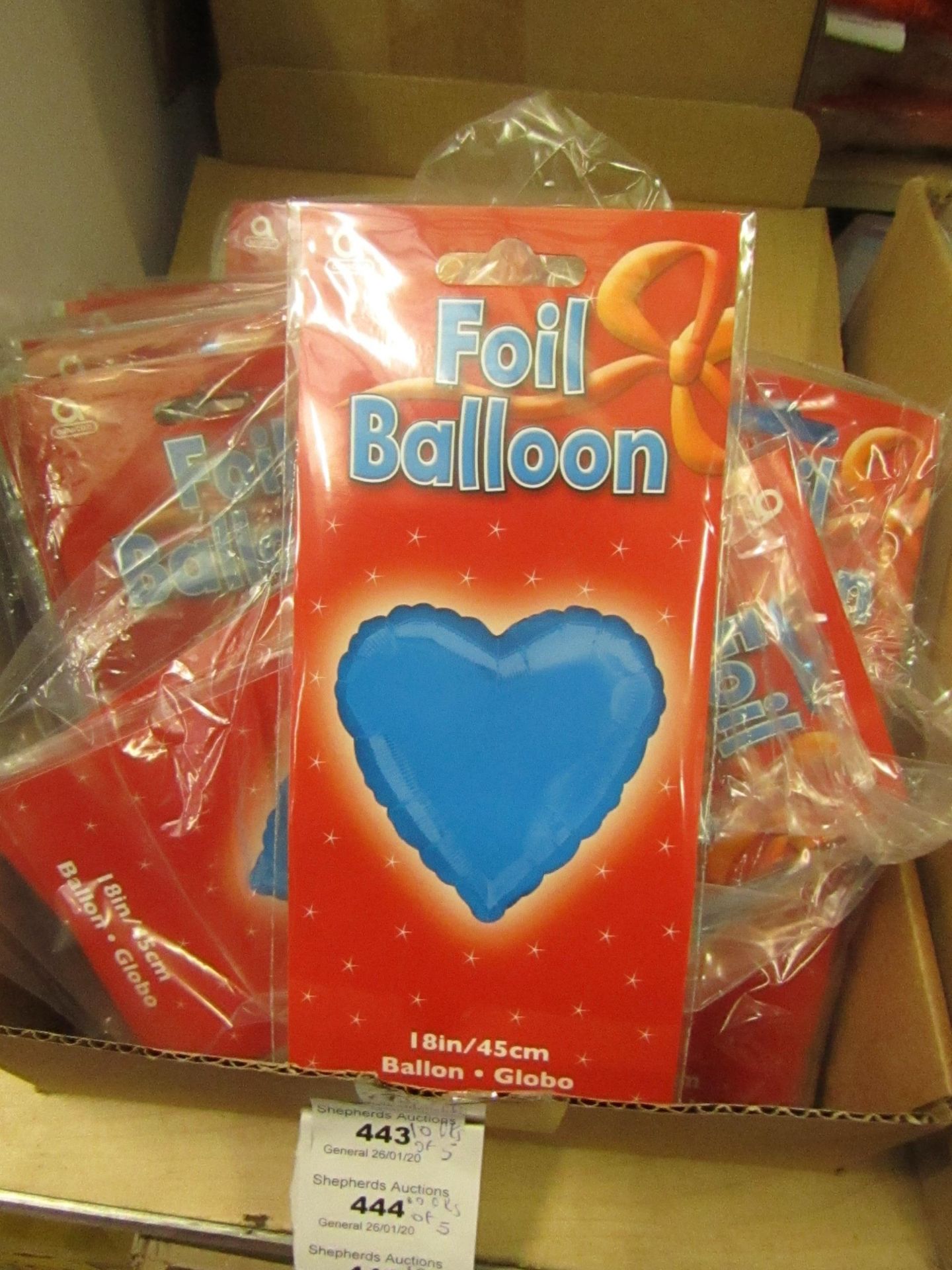 10 x Foil Balloons.Unused & Packaged