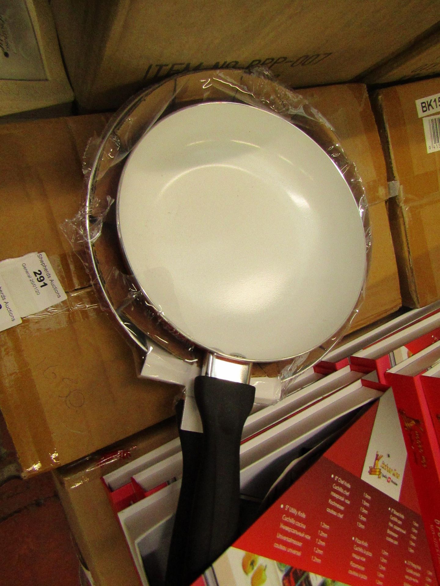 Set of 2 Frying Pans in Red. New & Boxed