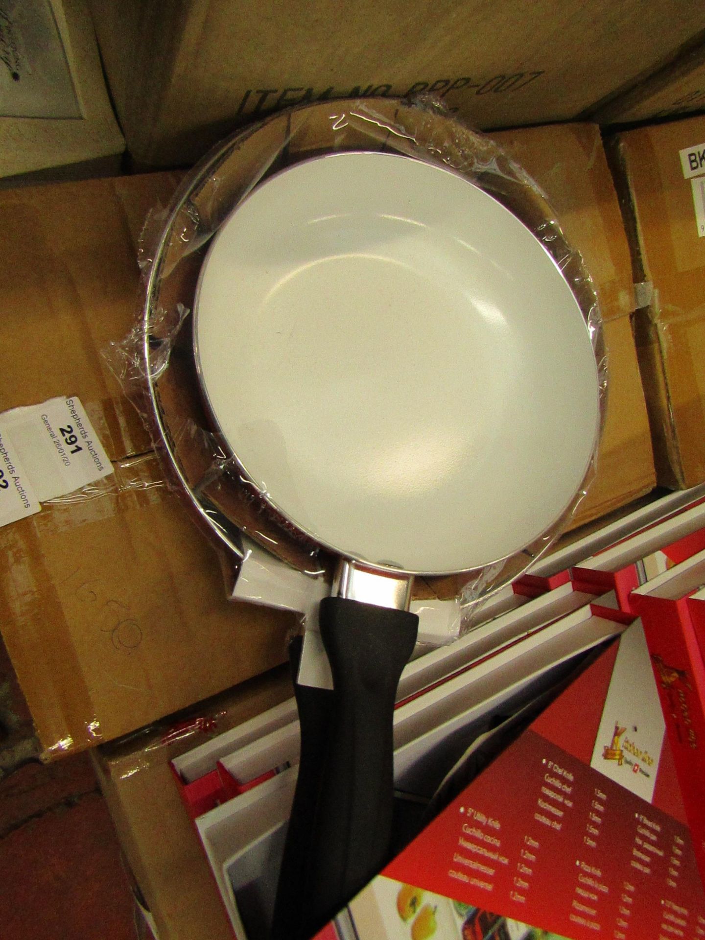 Set of 2 Frying Pans in Red. New & Boxed