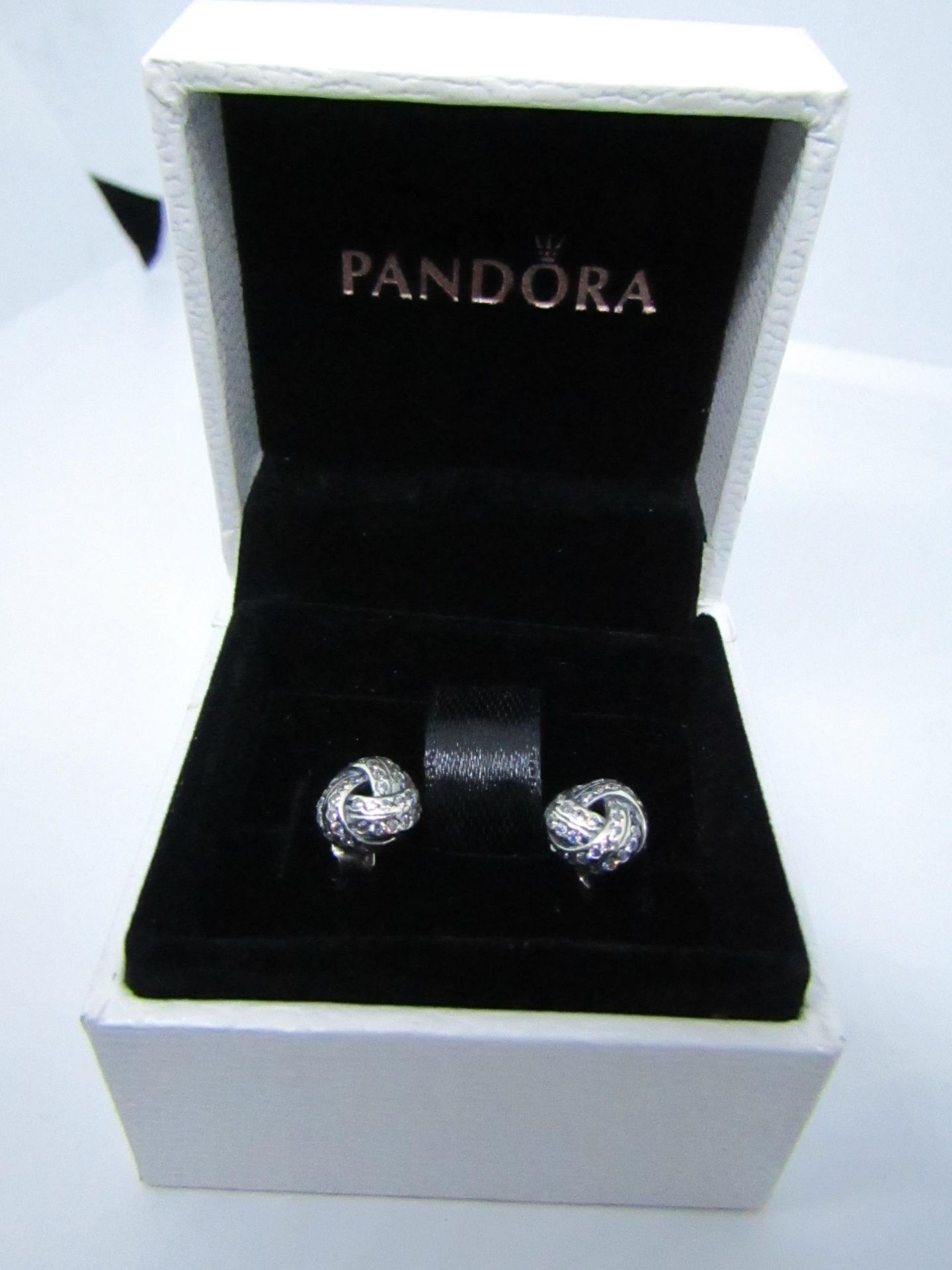 Pandora Silver 925 Earrings (see image for design) in Presentation box & Gift bag (ideal gift for