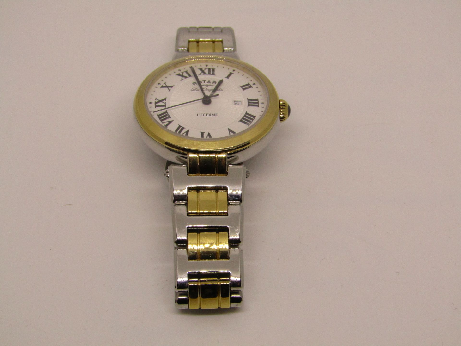 Rotary Ladies Lucerne Les Originals Watch Working (Still has protective cover on watch face.)