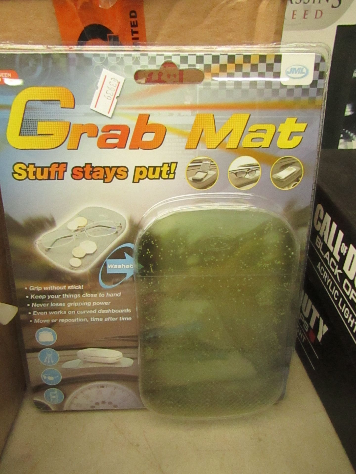 Grab Mat. Ideal for car dashboards to place items so they wont slide. New & Packaged