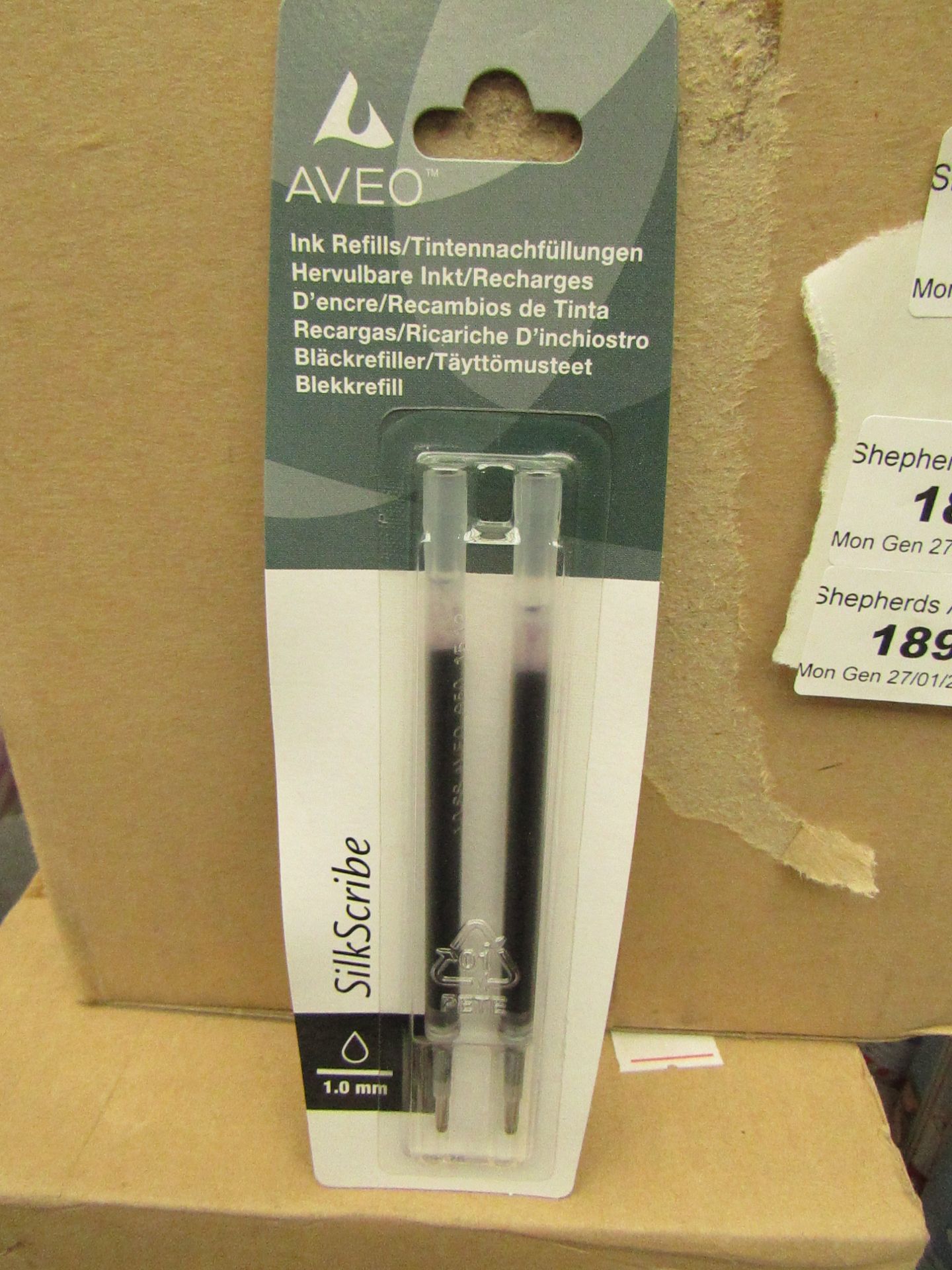 72 Packs of 2 Aveo 1mm Ink Refills. New & Boxed