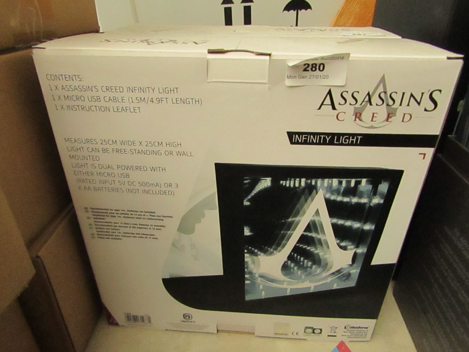 Assassins Creed Infinity Light. Boxed but untested