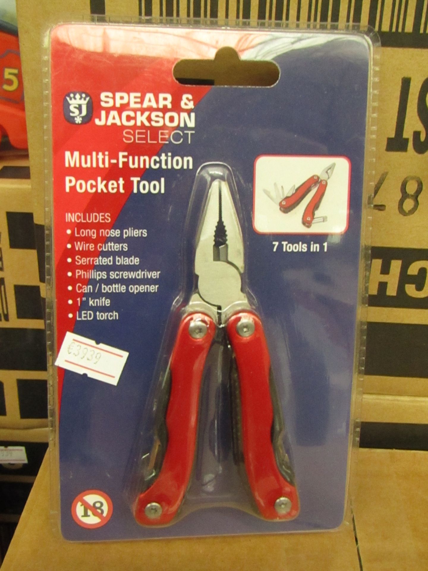 Spear & Jackson Multi Function Pocket Tool. New & Packaged