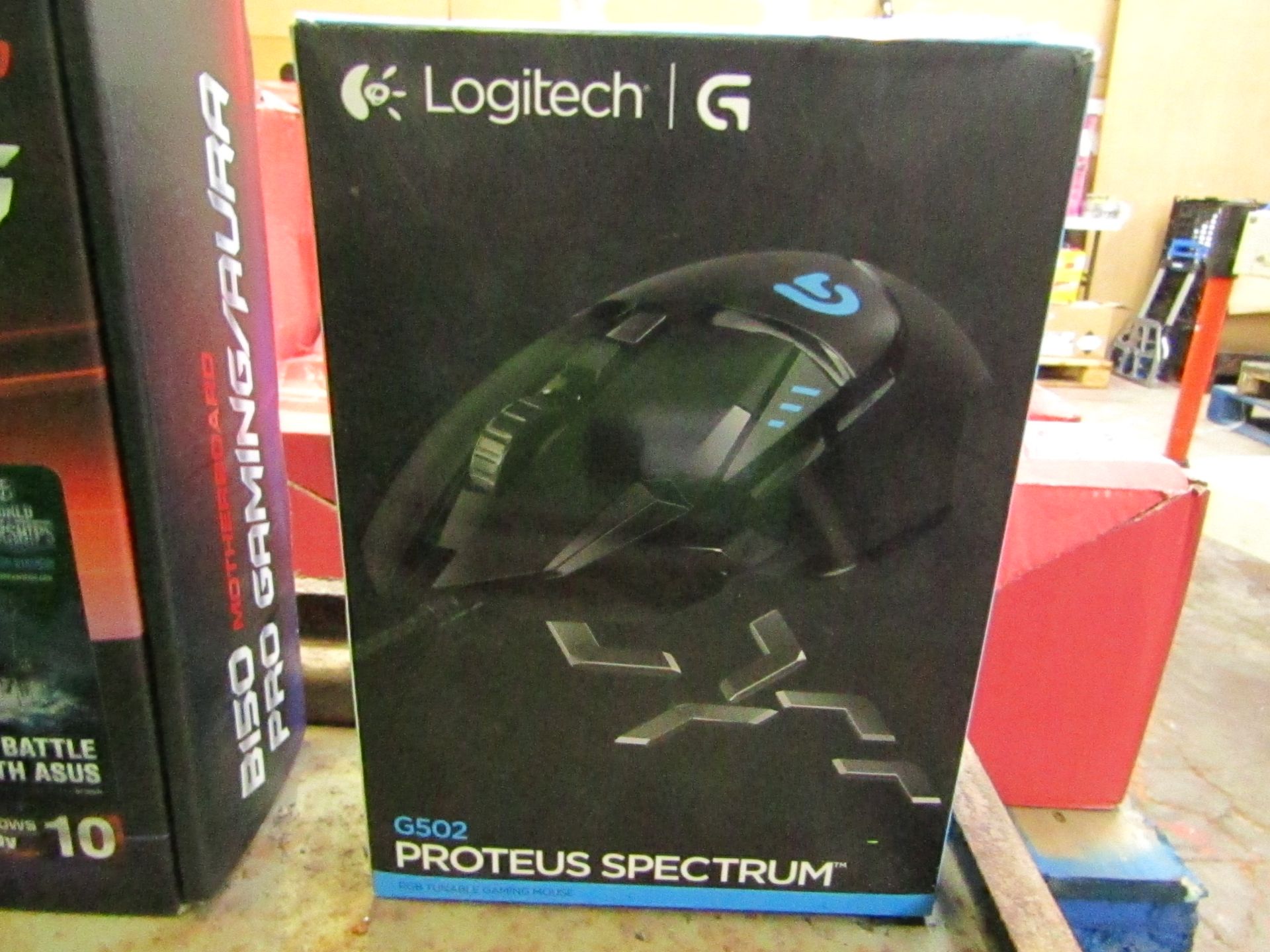 Logitech G502 Proteus Spectrum gaming mouse, untested and boxed. RRP £104.00