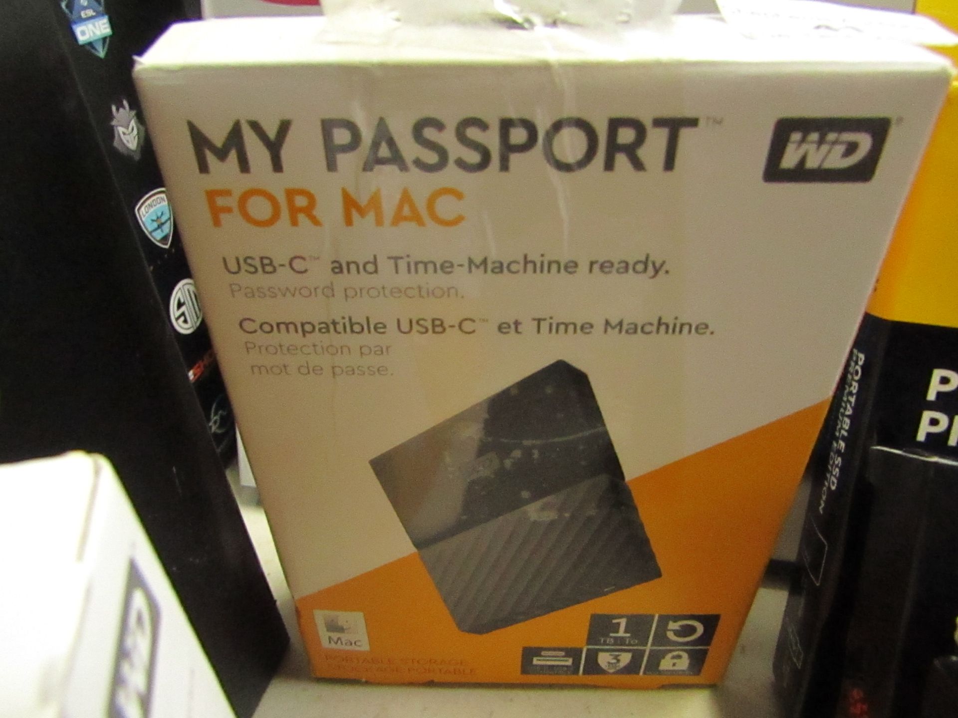 Western Digital My Passport ultra for Mac 1TB, untested and boxed.