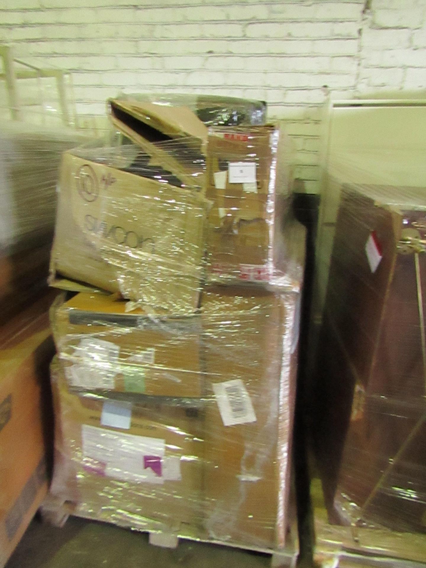 | 1x | PALLET OF SWOON B.E.R AND AWAITING PARTS FURNITURE ITEMS WHICH COULD INCLUDE ANYTHING FROM