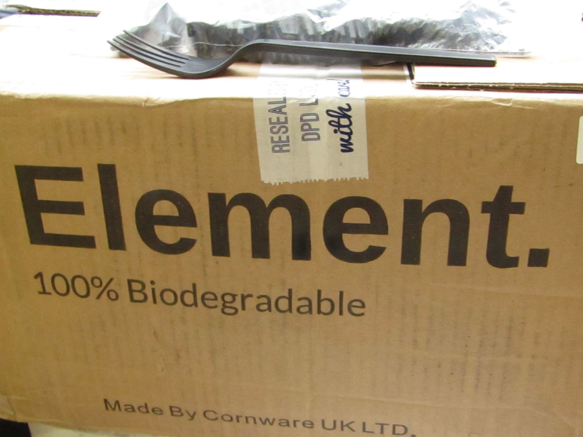 | APPROX 1000 | BIODEGRADABLE PLASTIC FORKS BLACK | BOXED | SKU - | RRP £ |