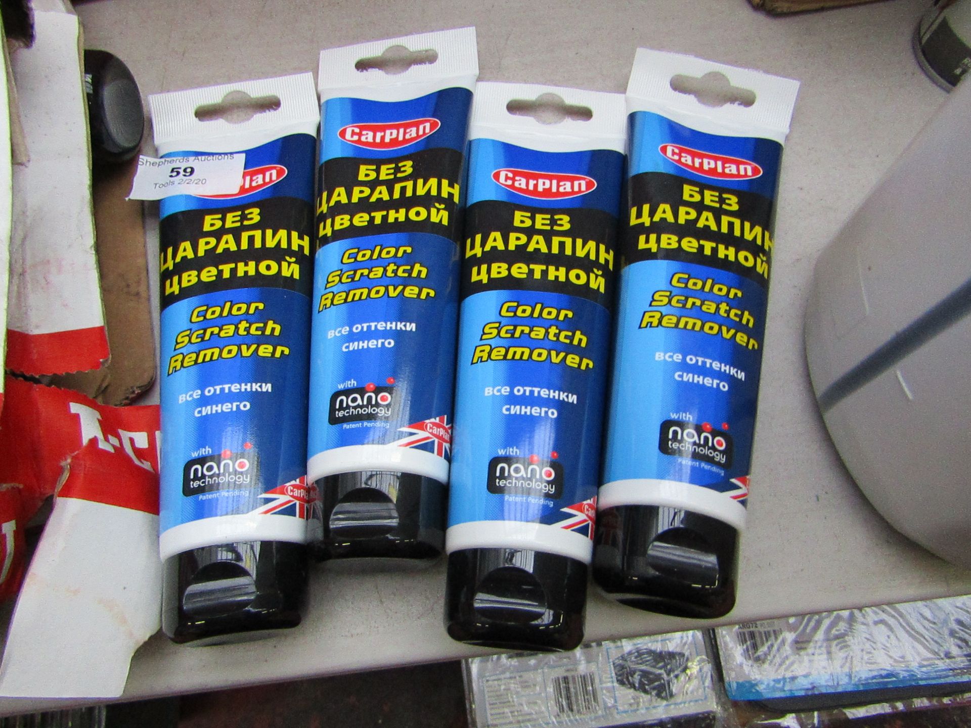 4x 150ml Car Plan Colour Scratch Remover Blue new and packaged.