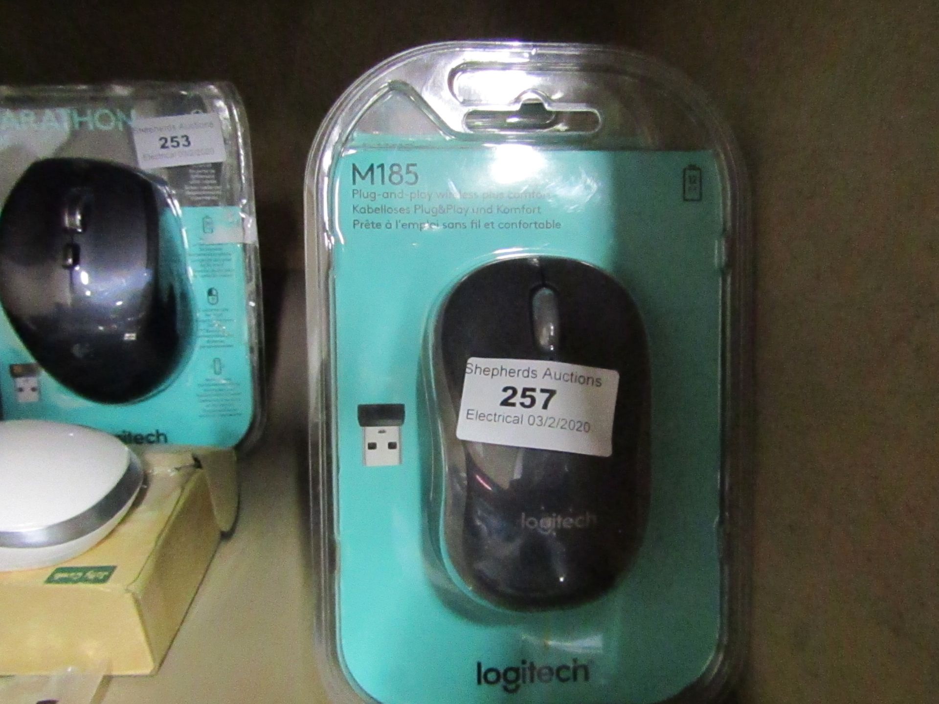Logitech - M185 Mouse - Untested and packaged.