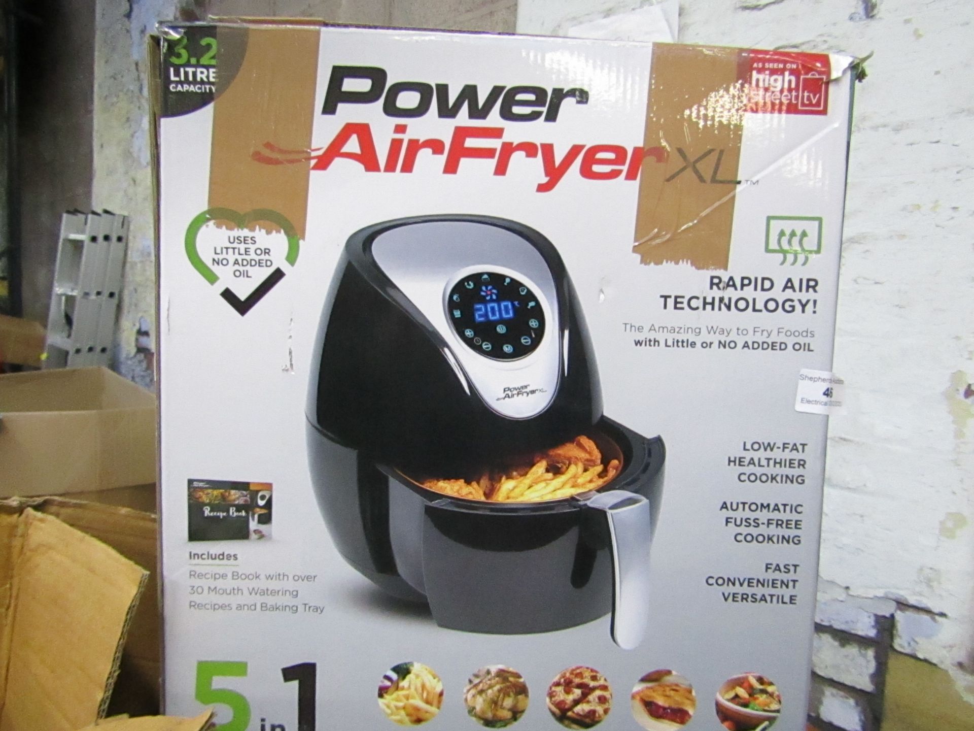 | 1X | POWER AIR FRYER 3.2L | UNCHECKED AND BOXED | NO ONLINE RE-SALE | SKU C5060191469838 | RRP £