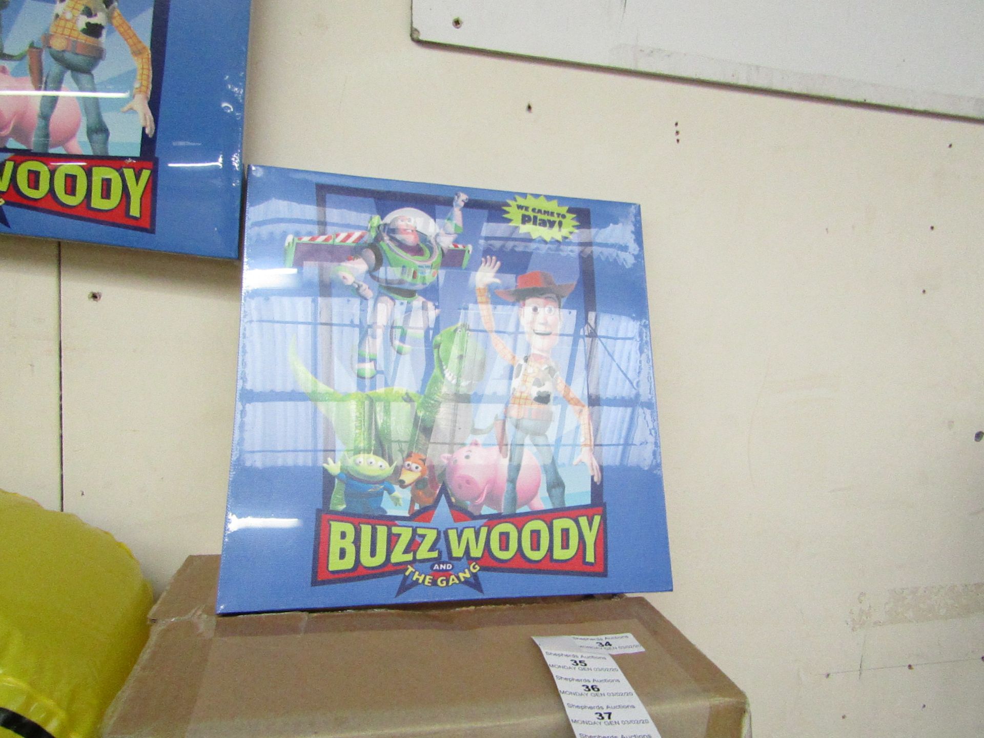 4 x Buzz & Woody Canvases. New & Packaged