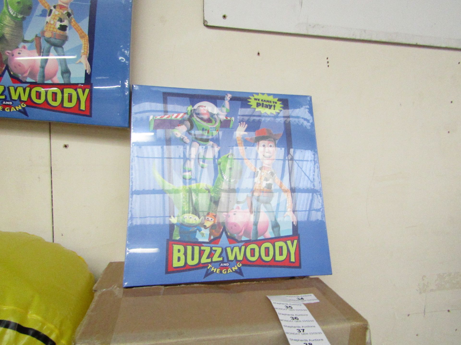 4 x Buzz & Woody Canvases. New & Packaged