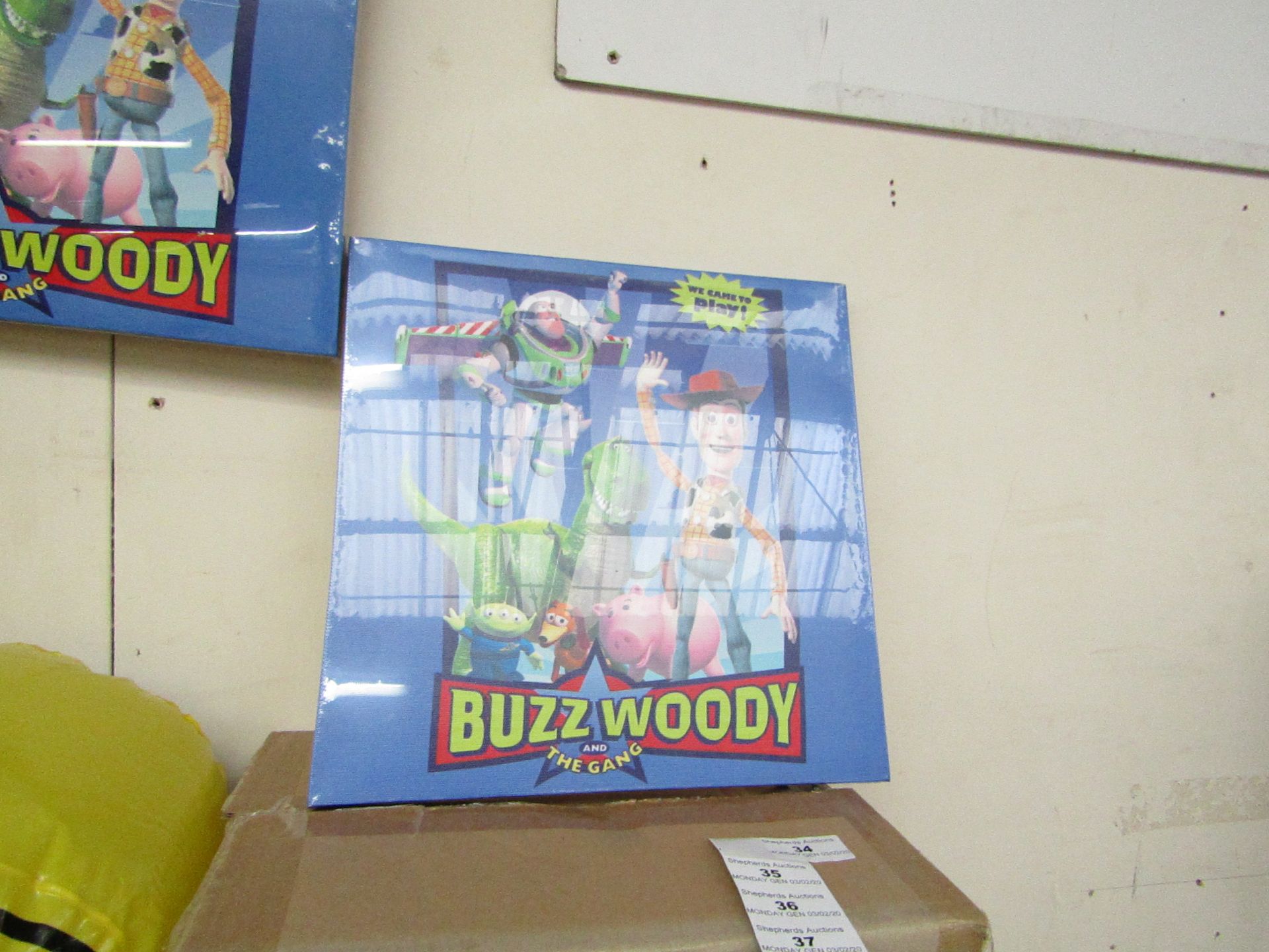 4 x Buzz & Woody Canvases. New & Packaged