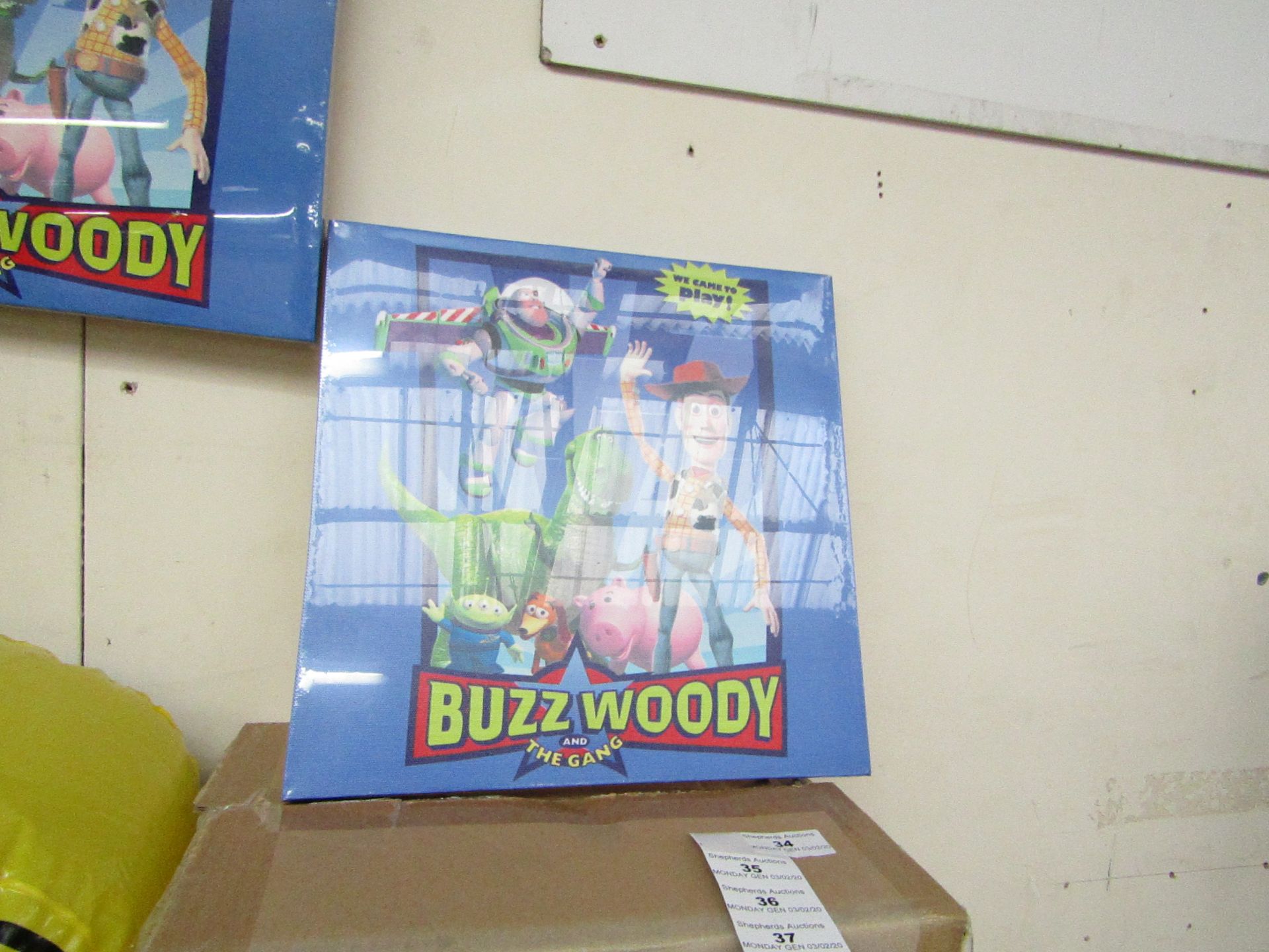 4 x Buzz & Woody Canvases. New & Packaged