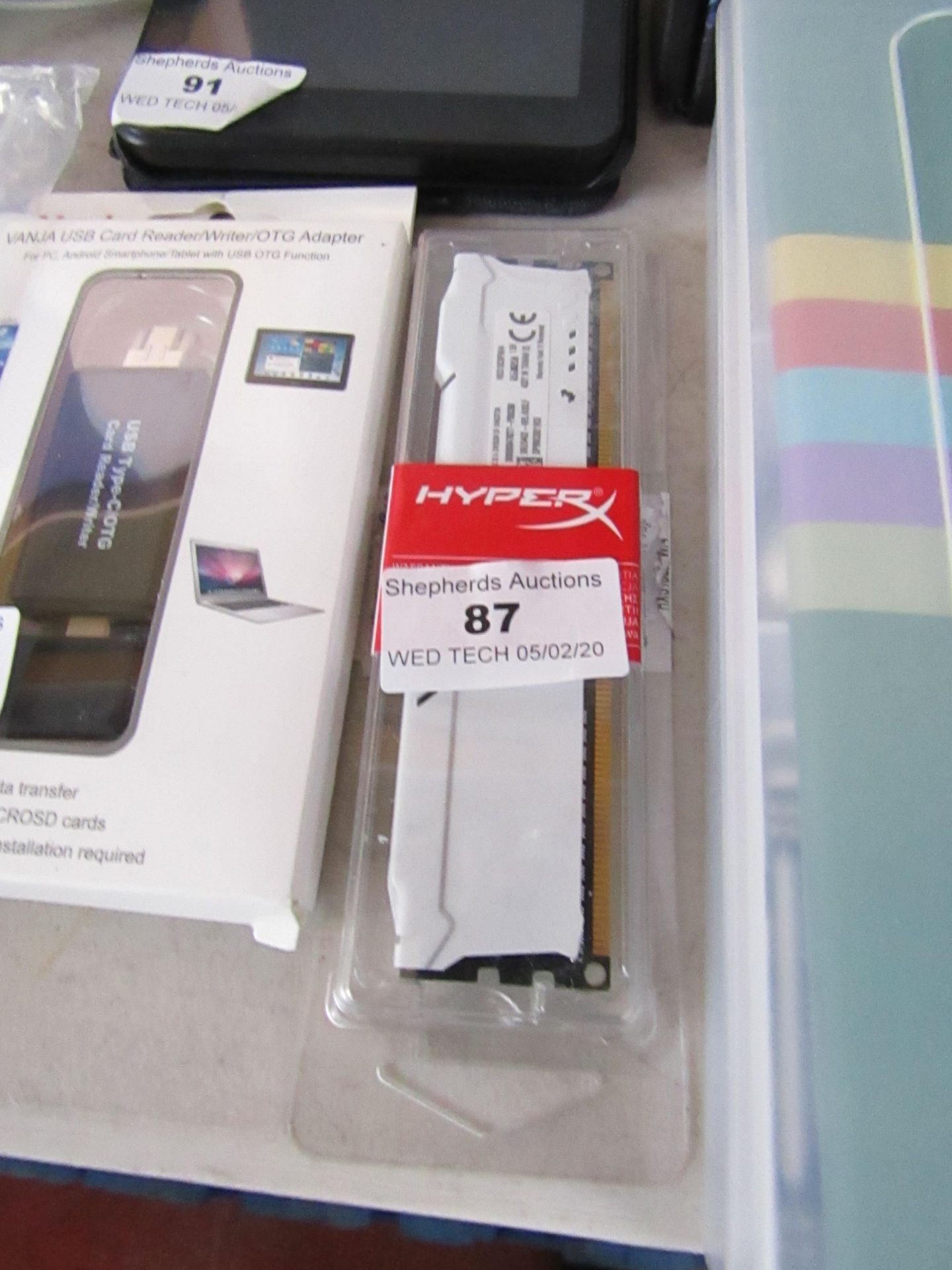 Hyper X 4GB memory module, untested and packaged.
