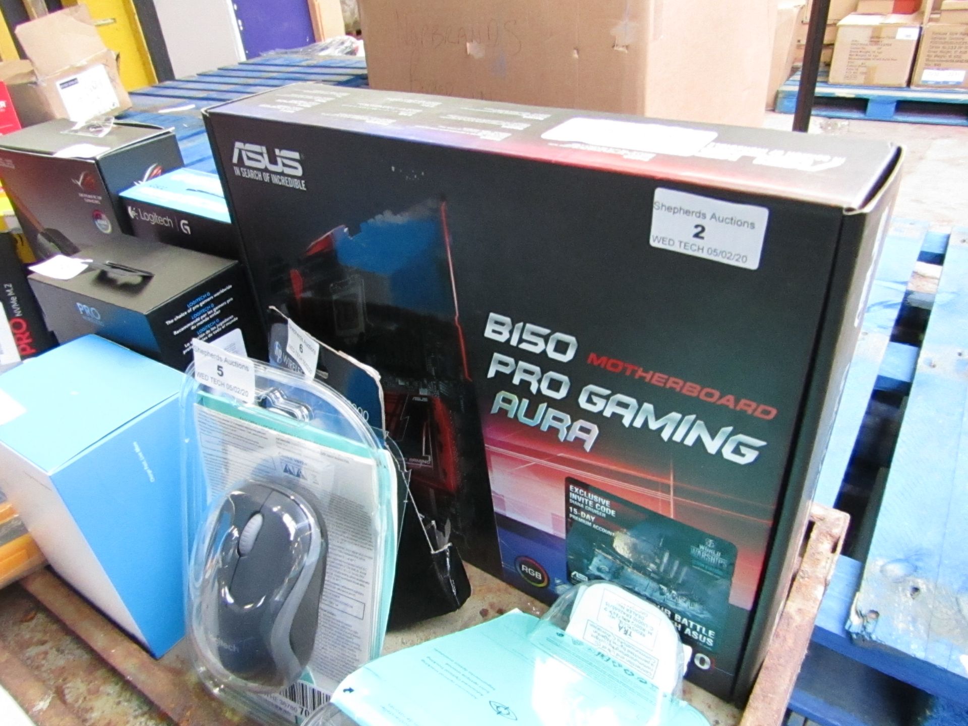 Asus B150 Pro gaming motherboard, untested and boxed. RRP £186.00