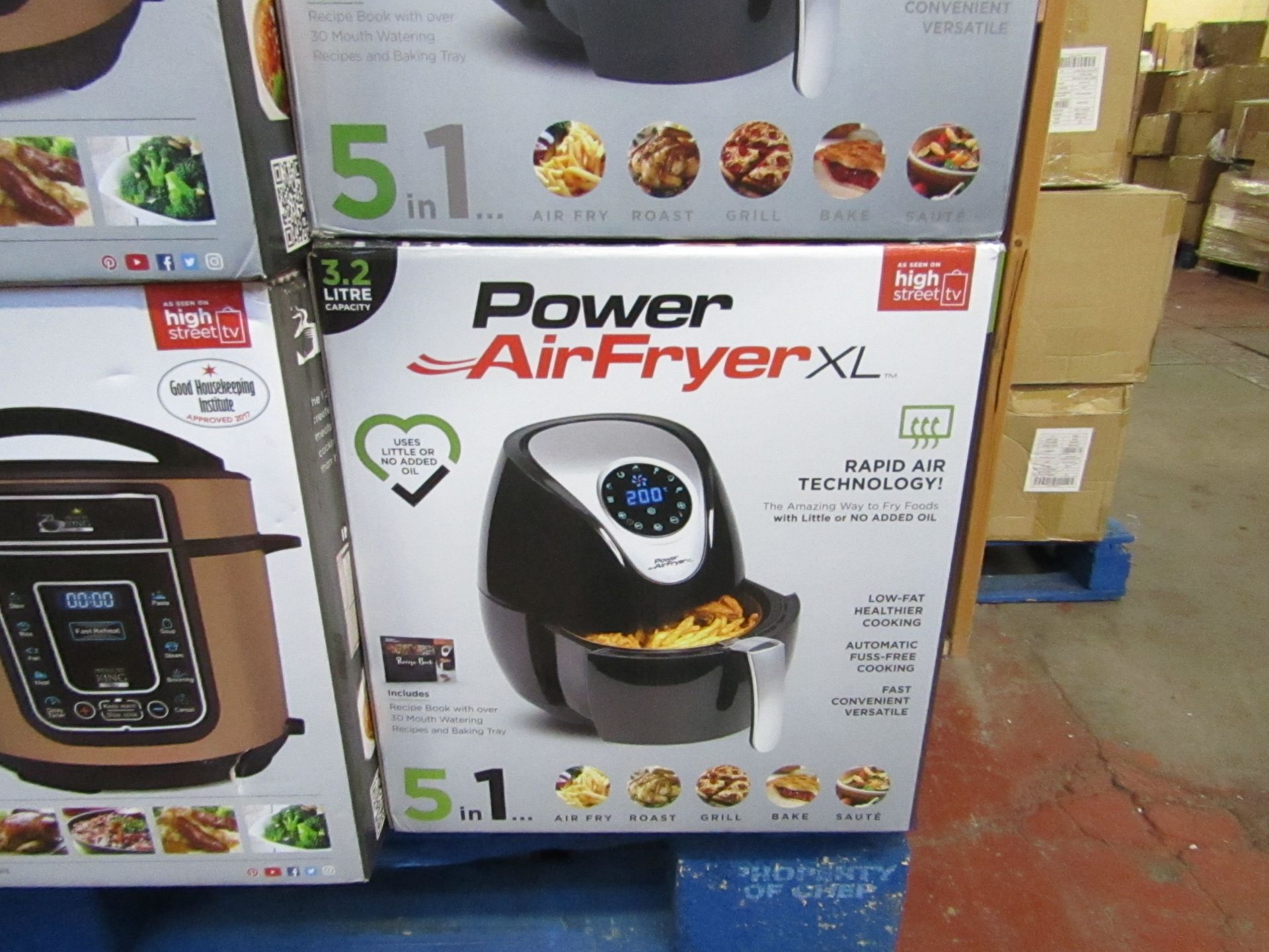 | 1x | POWER AIR FRYER XL 3.2L | PAT TESTED AND BOXED | NO ONLINE RE-SALE | SKU C5060191465366 |