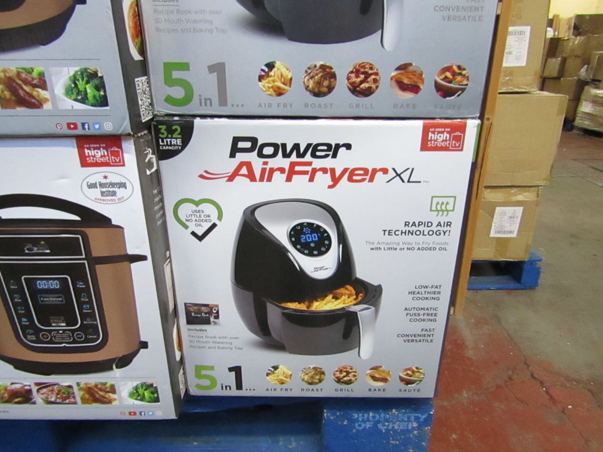 | 1x | POWER AIR FRYER XL 3.2L | PAT TESTED AND BOXED | NO ONLINE RE-SALE | SKU C5060191465366 |